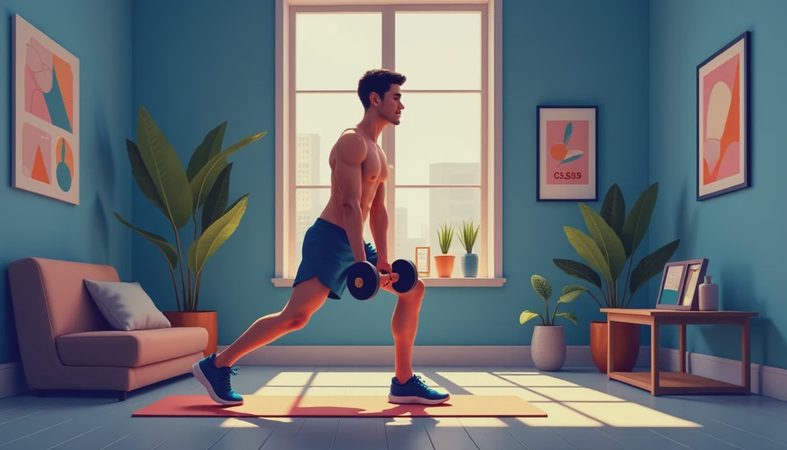 beginner dumbbell workout routine for getting stronger at home