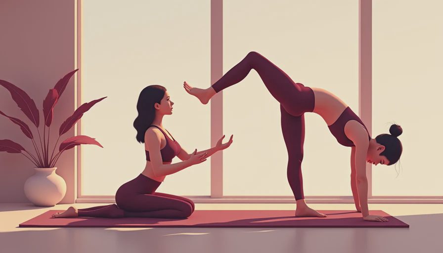Illustration for how to stretch psoas