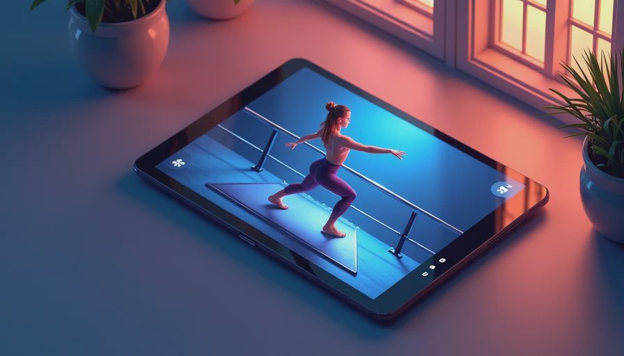 Illustration for online barre classes
