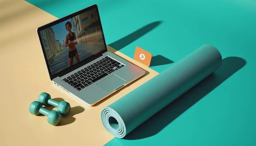 Visual context for free online workout classes for adults